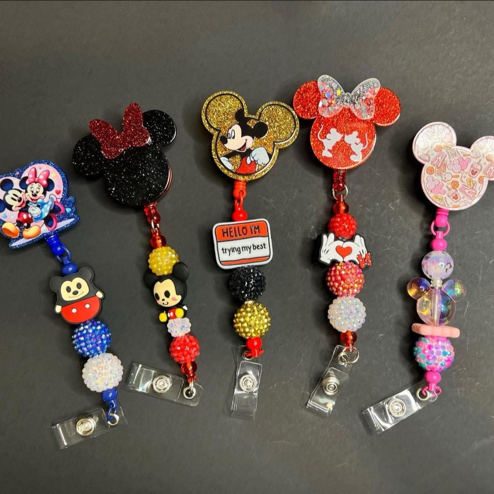 Colorful Character Badge Reels